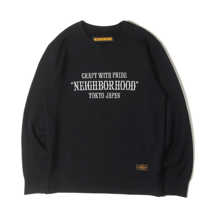 ブランドロゴ刺繍 クルーネック スウェット(PAP / EC-CREW. LS)