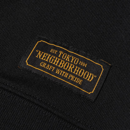 ブランドロゴ刺繍 クルーネック スウェット(PAP / EC-CREW. LS)