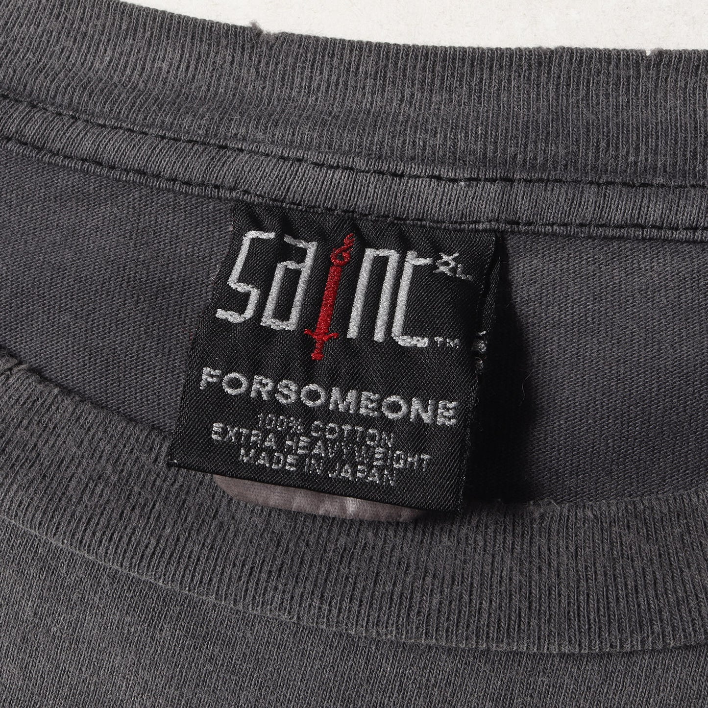 23AW ×FORSOMEONE ヴィンテージ加工 Tシャツ(FS_SS T-SHIRT/GOD)