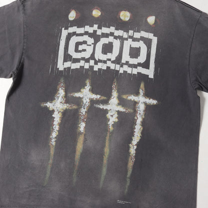 23AW ×FORSOMEONE ヴィンテージ加工 Tシャツ(FS_SS T-SHIRT/GOD)