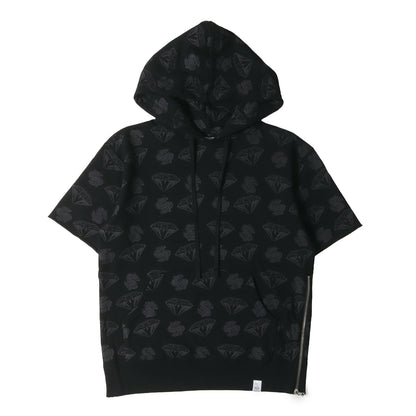 ×MAGIC STICK ダイヤ&ドル モノグラム 半袖 スウェット パーカー