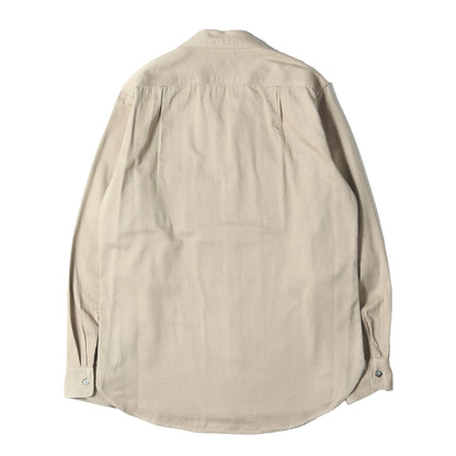 Lot709 ワッペン コットンツイル オープンカラー ワークシャツ