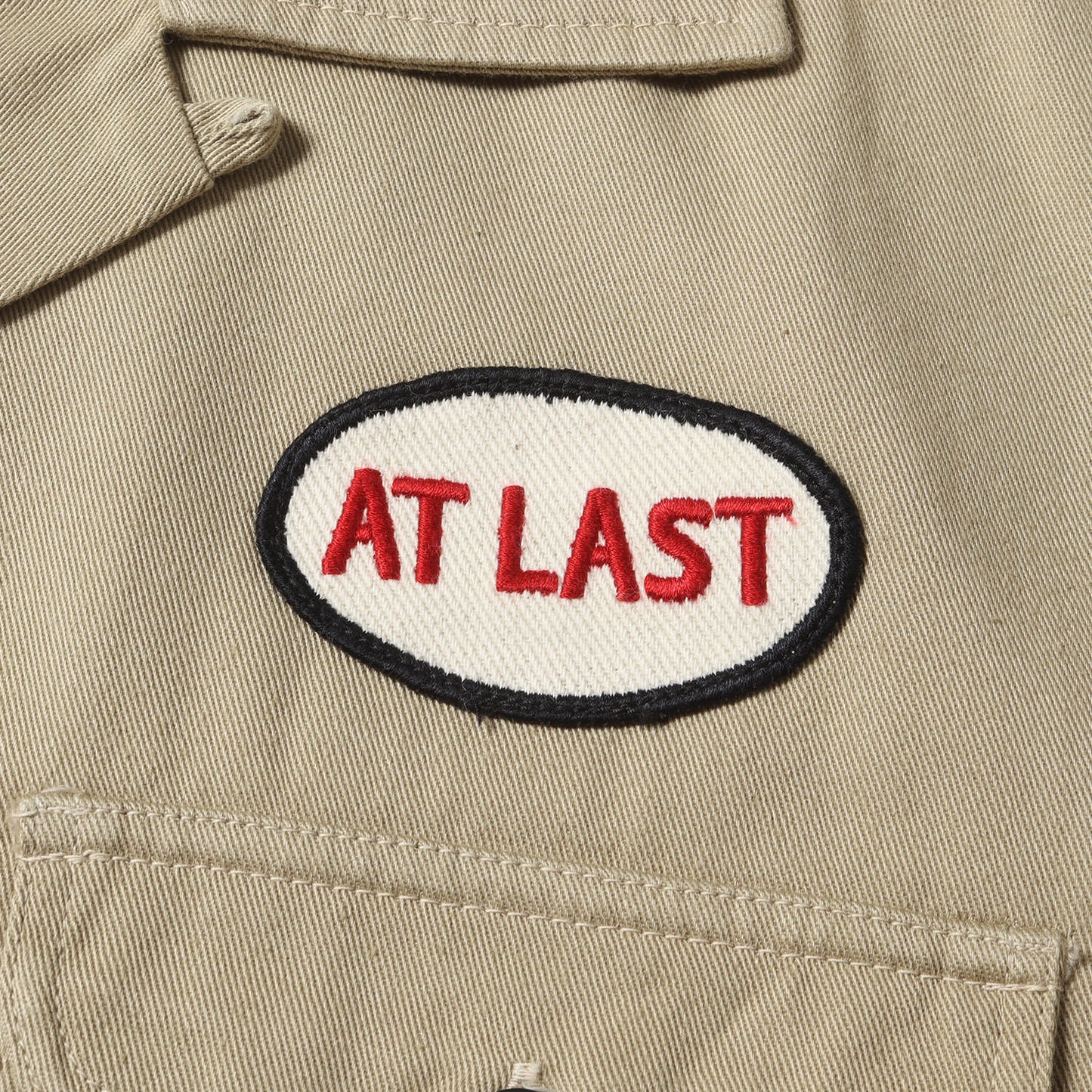 Lot709 ワッペン コットンツイル オープンカラー ワークシャツ