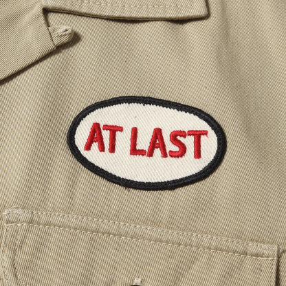 Lot709 ワッペン コットンツイル オープンカラー ワークシャツ