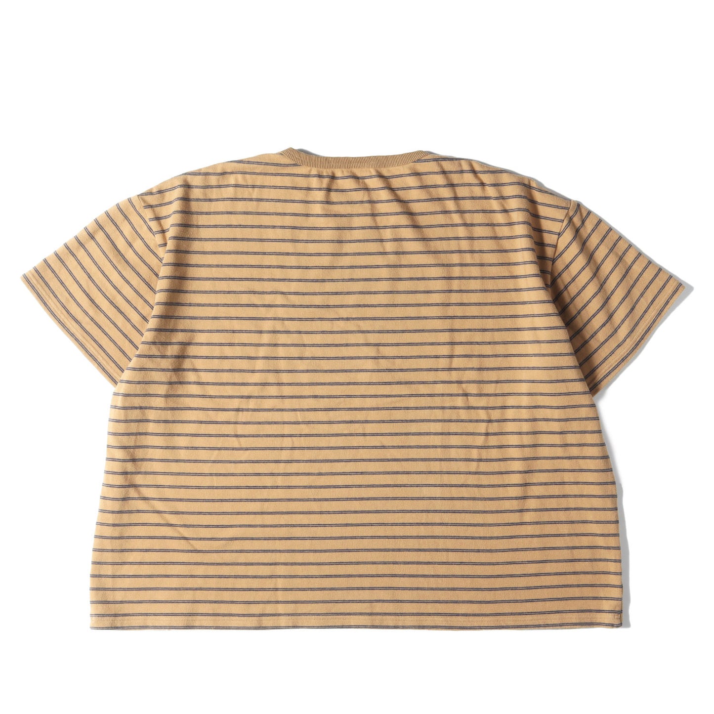 22SS オーバーサイズ ボーダー ストレッチ ヘビー Tシャツ 2色セット(Comfortable Border Tee)