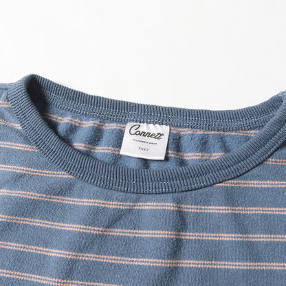 22SS オーバーサイズ ボーダー ストレッチ ヘビー Tシャツ 2色セット(Comfortable Border Tee)