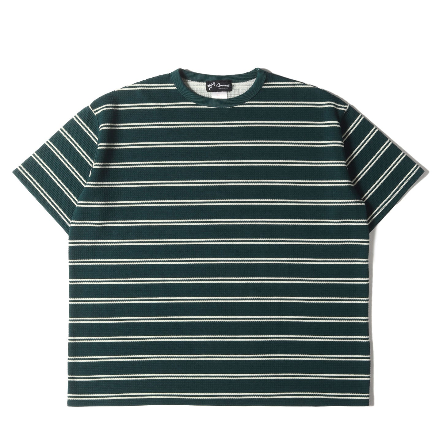 23SS オーバーサイズ ワッフル ボーダー Tシャツ 2色セット(Comfortable Waffle Border Tee)