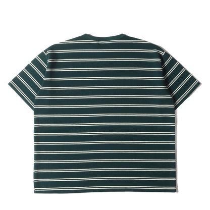 23SS オーバーサイズ ワッフル ボーダー Tシャツ 2色セット(Comfortable Waffle Border Tee)