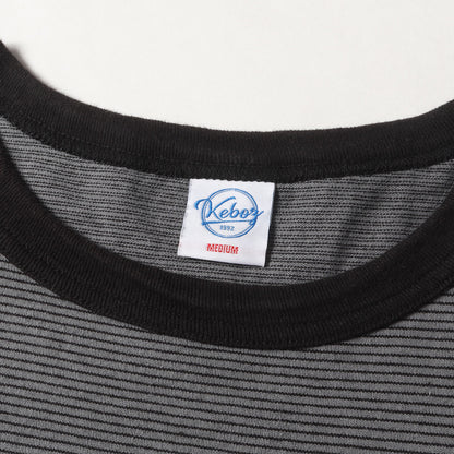 オーバーサイズ ボーダー ヘビー ポケット Tシャツ