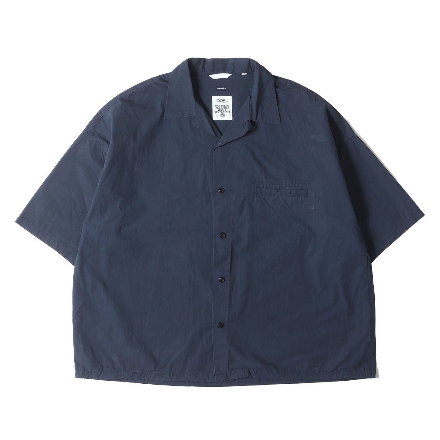 オーバーサイズ オープンカラー 半袖シャツ