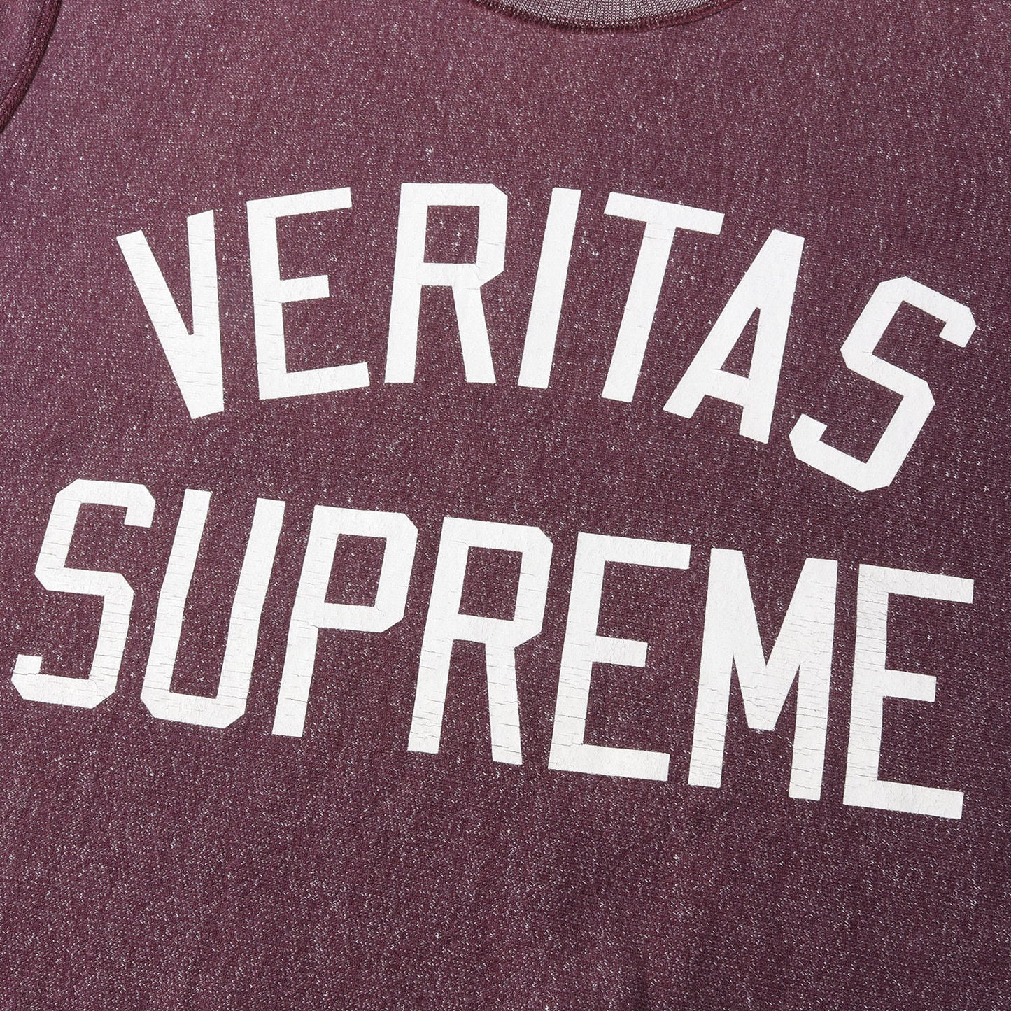 00s カレッジプリント 霜降り スウェット