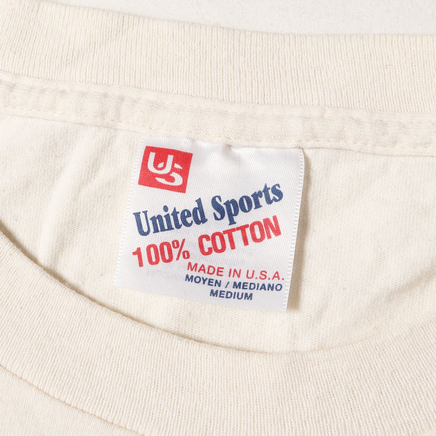 00s 手刷りプリント Tシャツ リストバンド付き(United Sportsボディ / USA製)