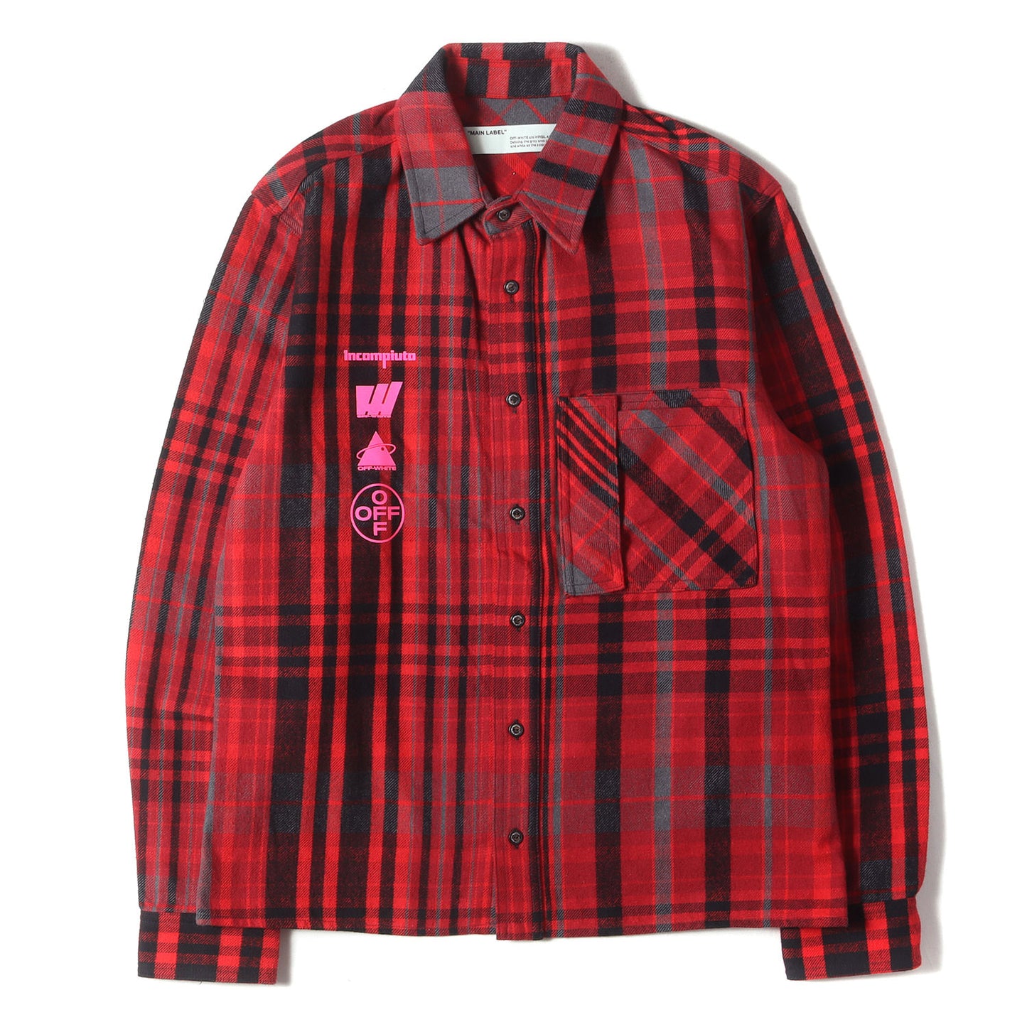 絵画 グラフィック ヘビーチェック ネルシャツ(Mariana de Silva Check Shirt)