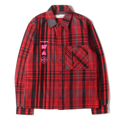 絵画 グラフィック ヘビーチェック ネルシャツ(Mariana de Silva Check Shirt)