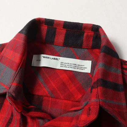 絵画 グラフィック ヘビーチェック ネルシャツ(Mariana de Silva Check Shirt)