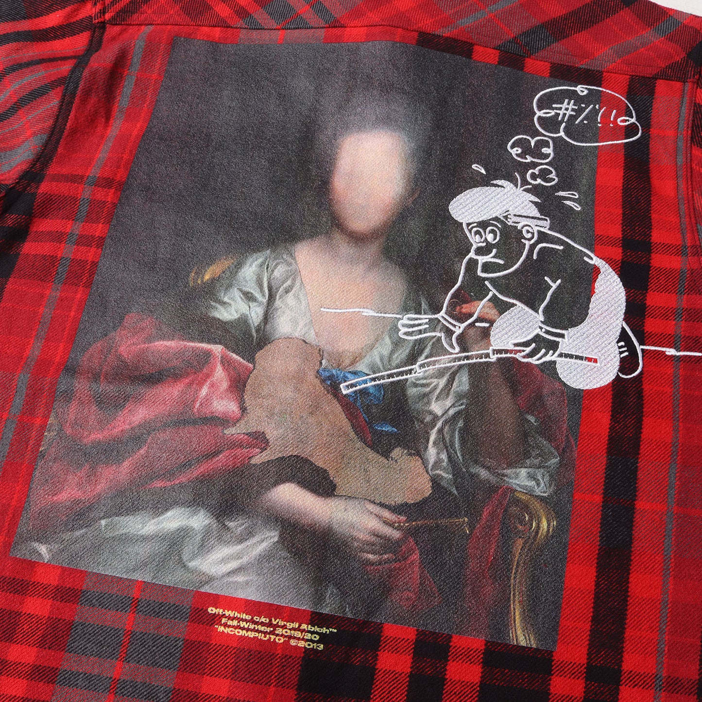 絵画 グラフィック ヘビーチェック ネルシャツ(Mariana de Silva Check Shirt)