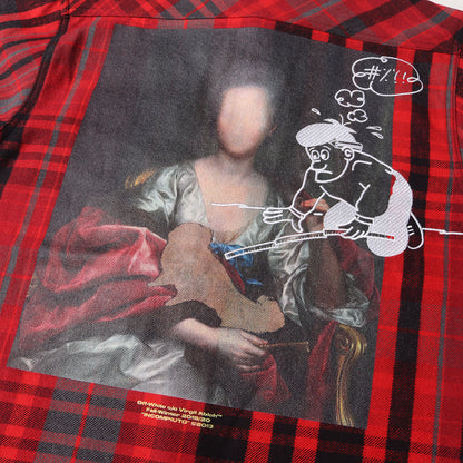 絵画 グラフィック ヘビーチェック ネルシャツ(Mariana de Silva Check Shirt)