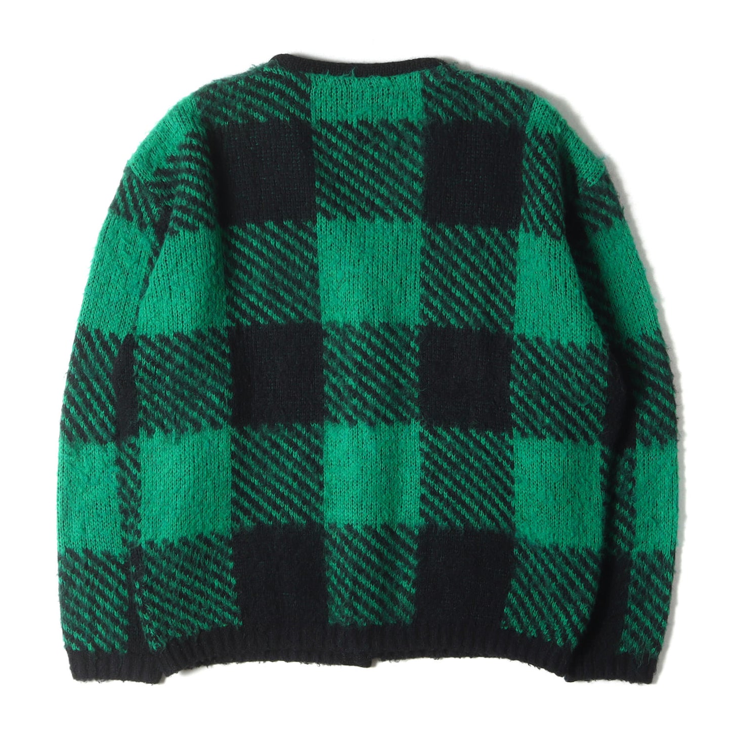 チェック モヘヤニット カーディガン(MOHAIR CARDIGAN C)