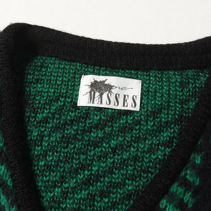 チェック モヘヤニット カーディガン(MOHAIR CARDIGAN C)