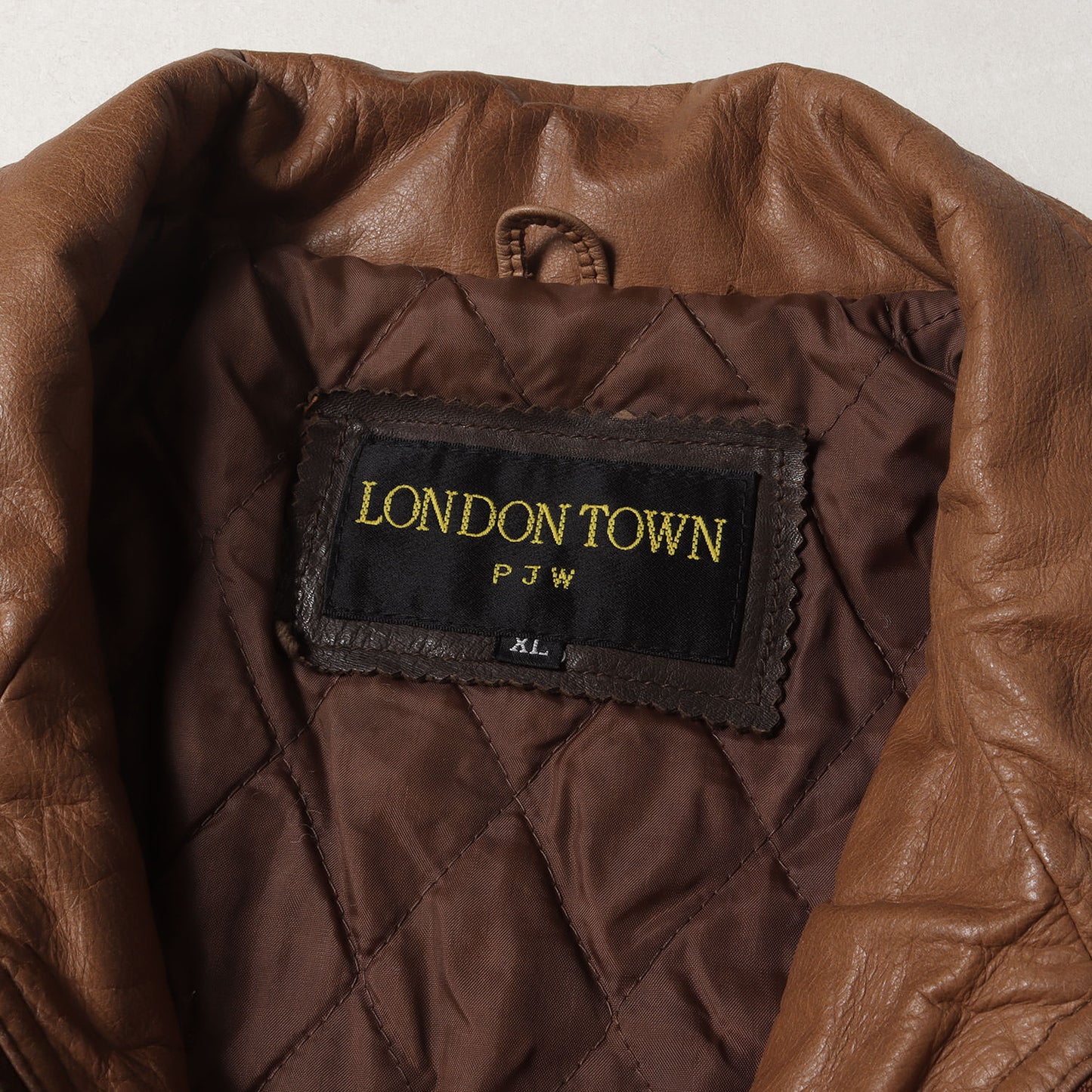 90s LONDON TOWN PJW シープスキンレザー ジャケット