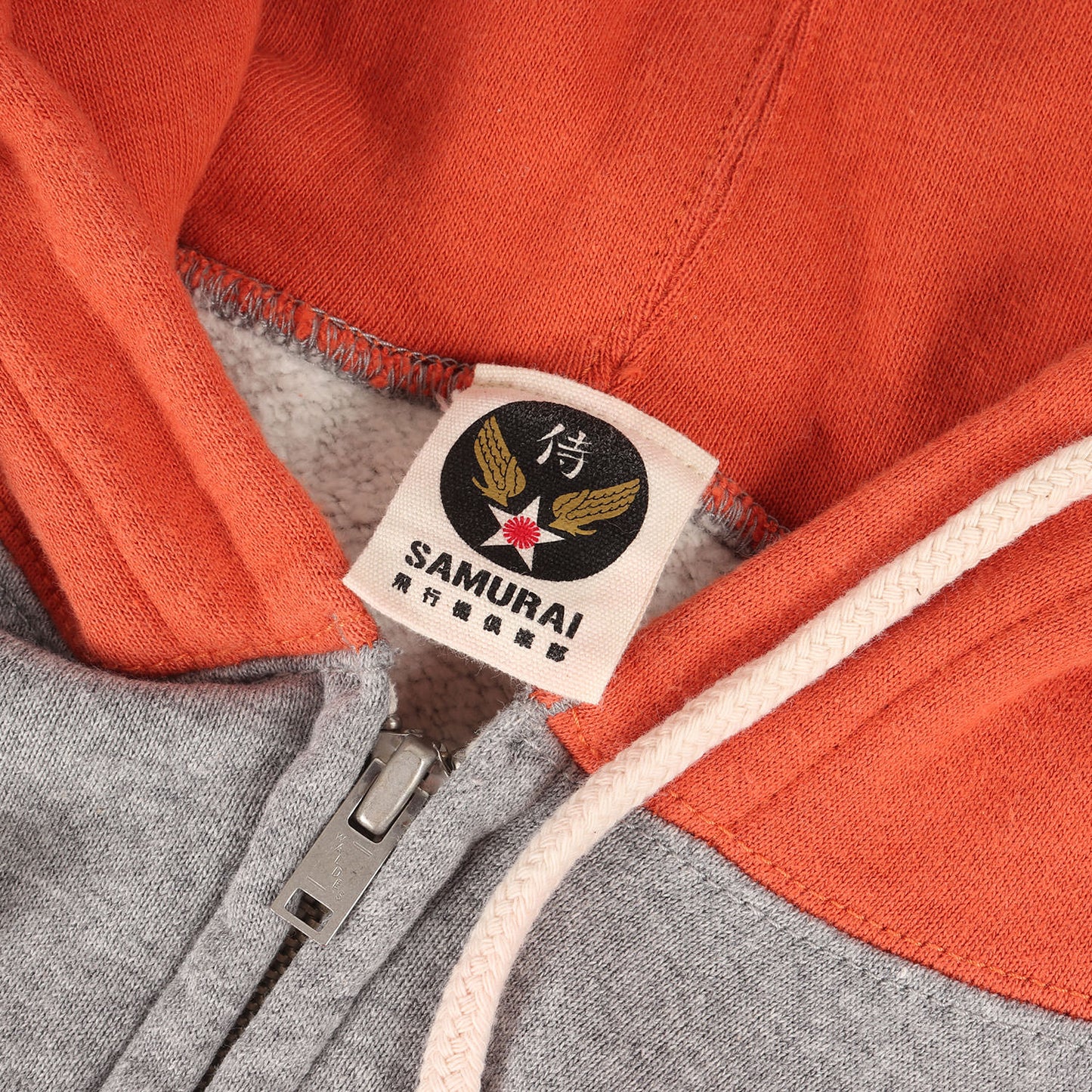 飛行機倶楽部 2トーン ジップ スウェット パーカー