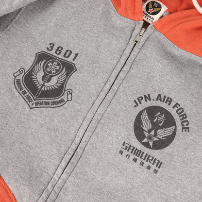 飛行機倶楽部 2トーン ジップ スウェット パーカー