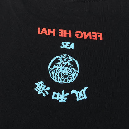 中国語ロゴ クルーネック Tシャツ