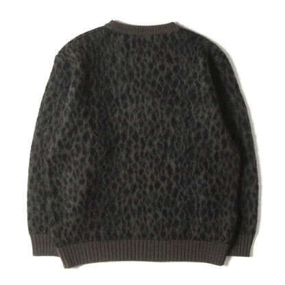 WACKO MARIA (ワコマリア) 23AW レオパード柄 モヘヤニット セーター 