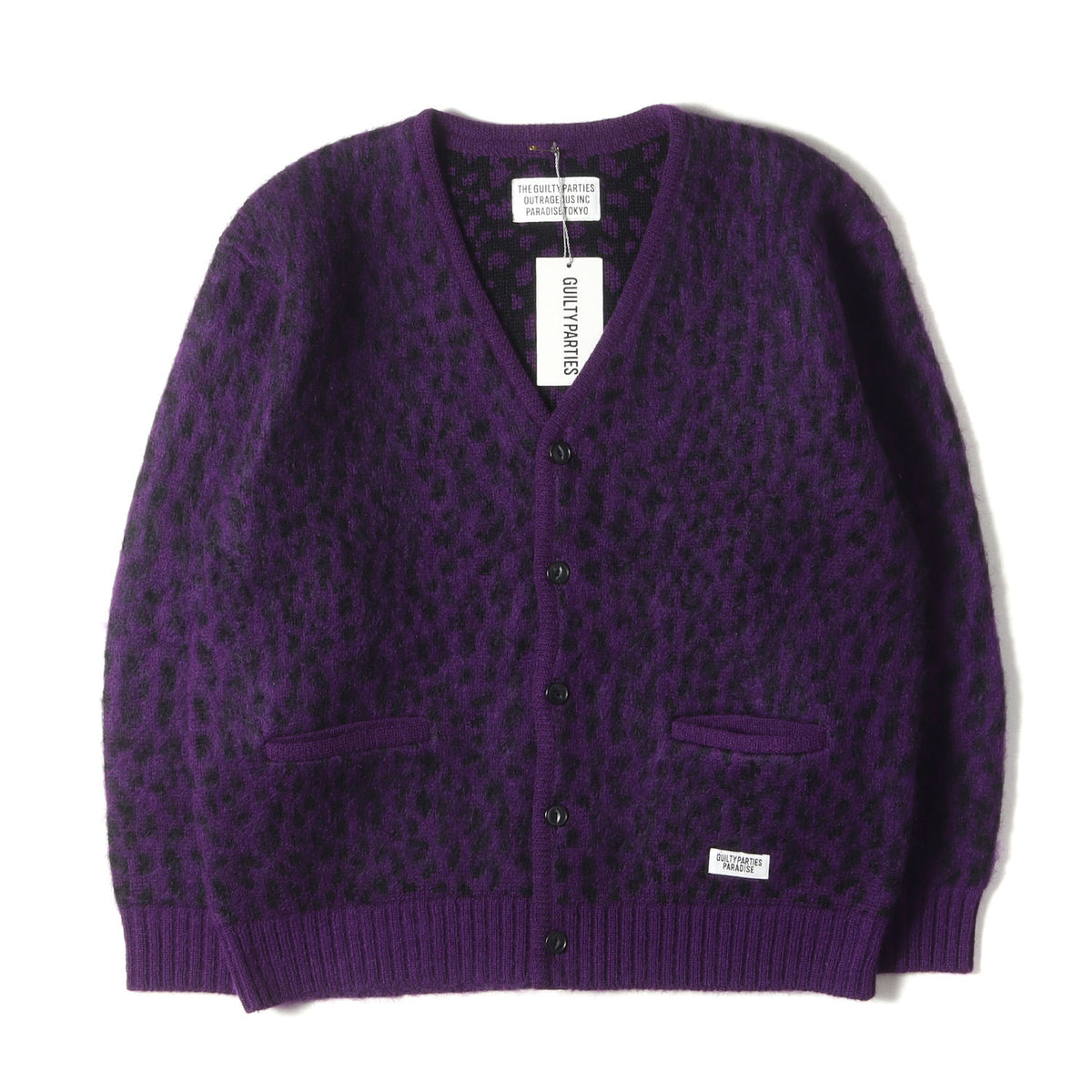 WACKO MARIA (ワコマリア) 22AW レオパード柄 モヘヤ ニット 