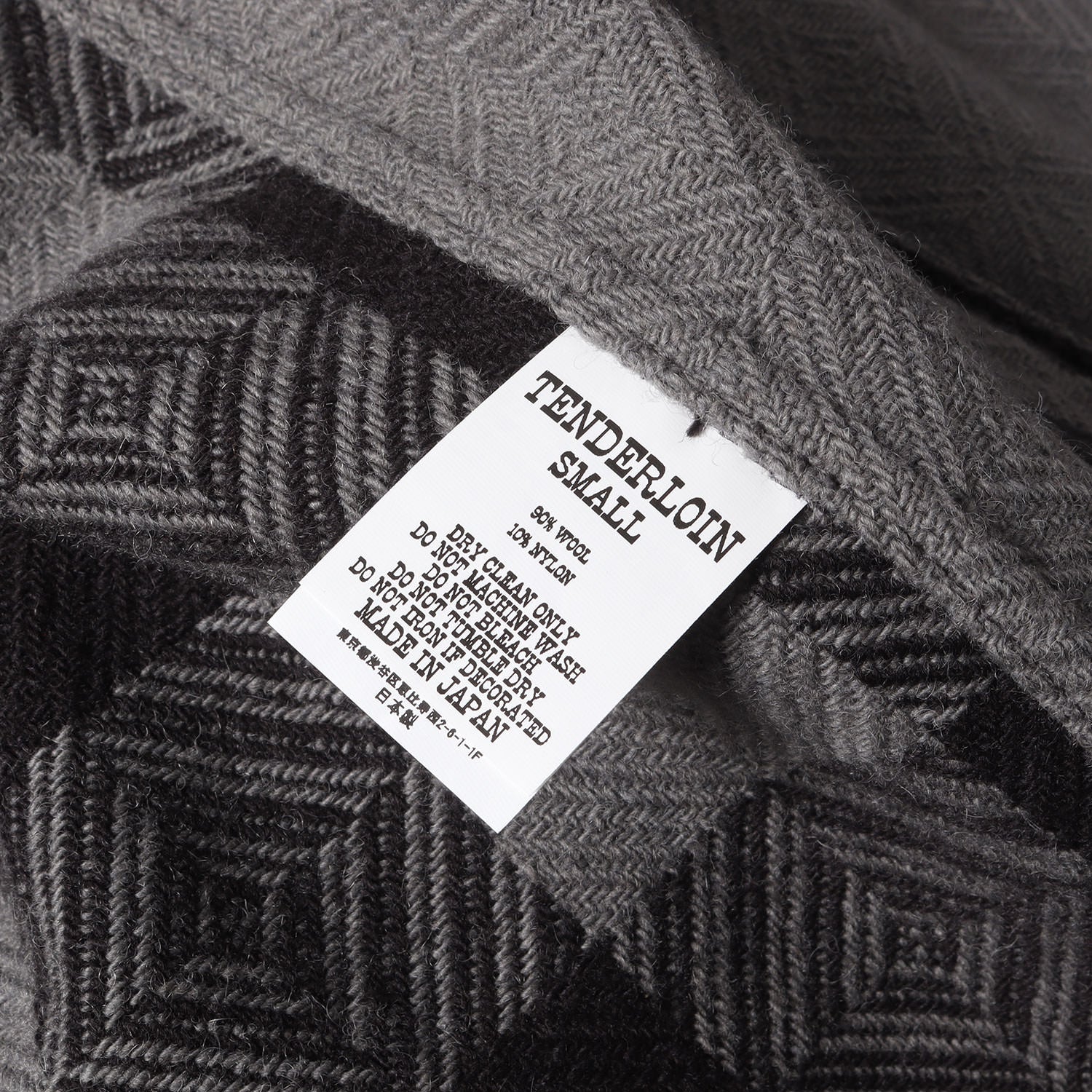 テンダーロインTENDERLOIN メルトンCPO JKT Lサイズ　美品 22AW バッファローチェック メルトン CPO ジャケット(MELTON CPO