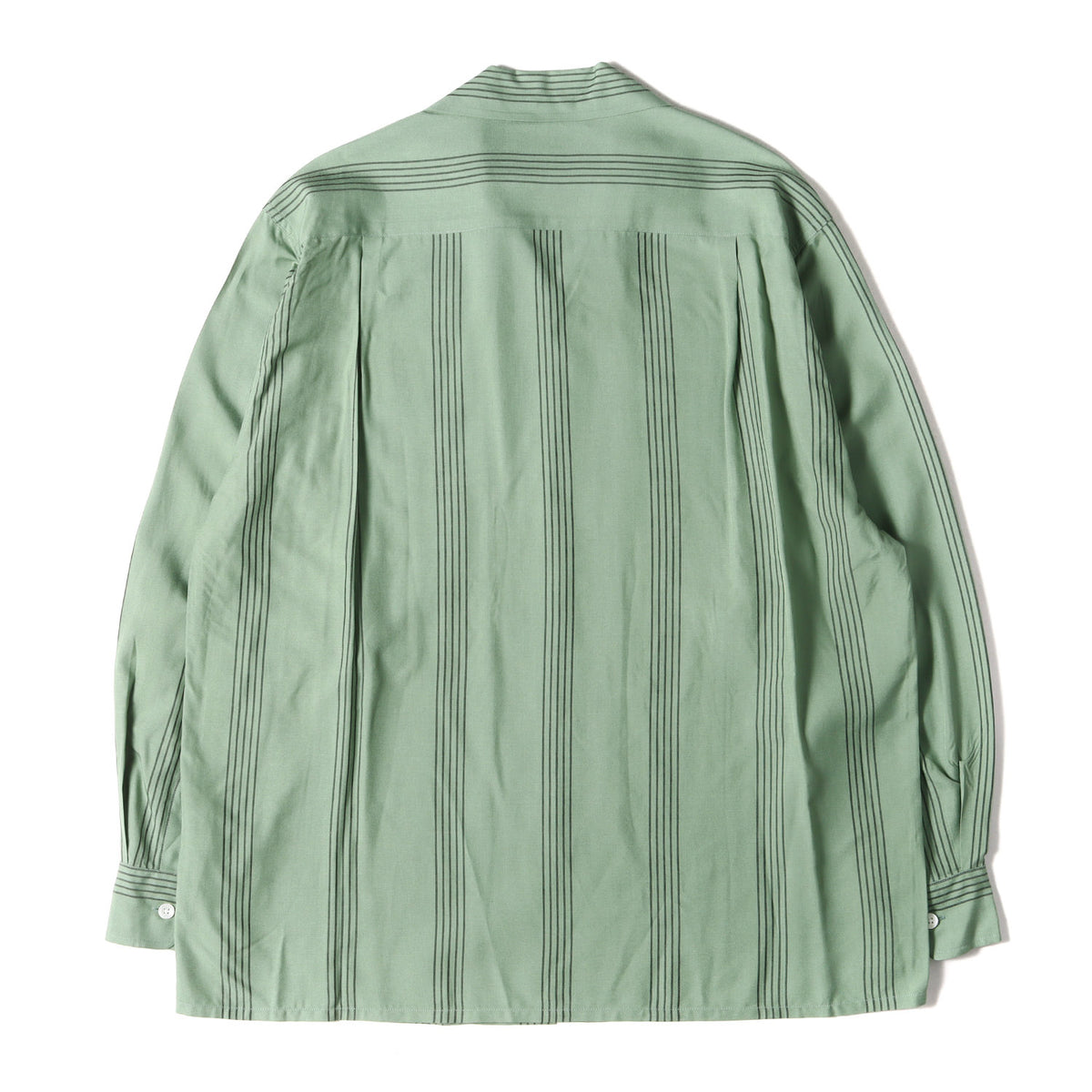 24SS ストライプ レーヨン オープンカラーシャツ(STRIPED OPEN COLLAR SHIRT)