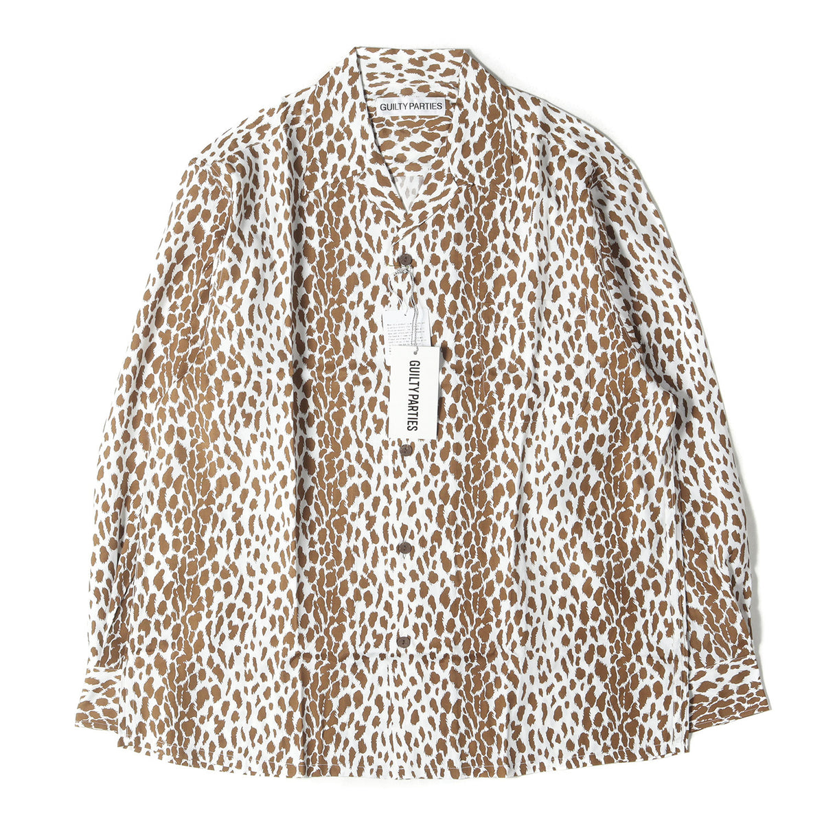 24SS レオパード柄 オープンカラー レーヨン シャツ(LEOPARD OPEN COLLAR SHIRT)