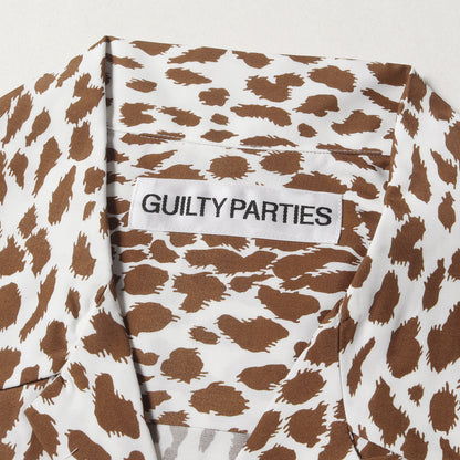 24SS レオパード柄 オープンカラー レーヨン シャツ(LEOPARD OPEN COLLAR SHIRT)