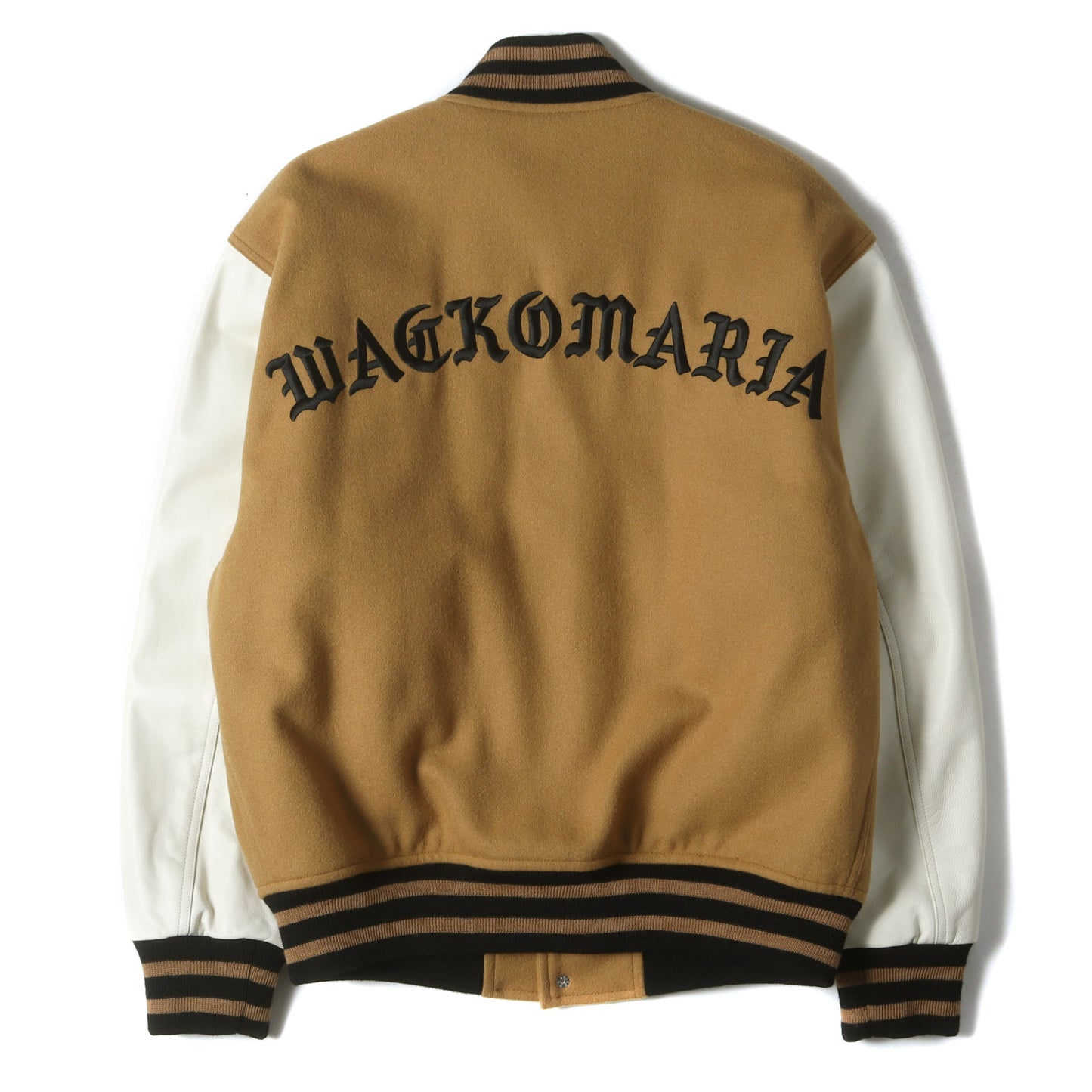 WACKO MARIA (ワコマリア) 24SS 袖レザー メルトンウール スタジャン 
