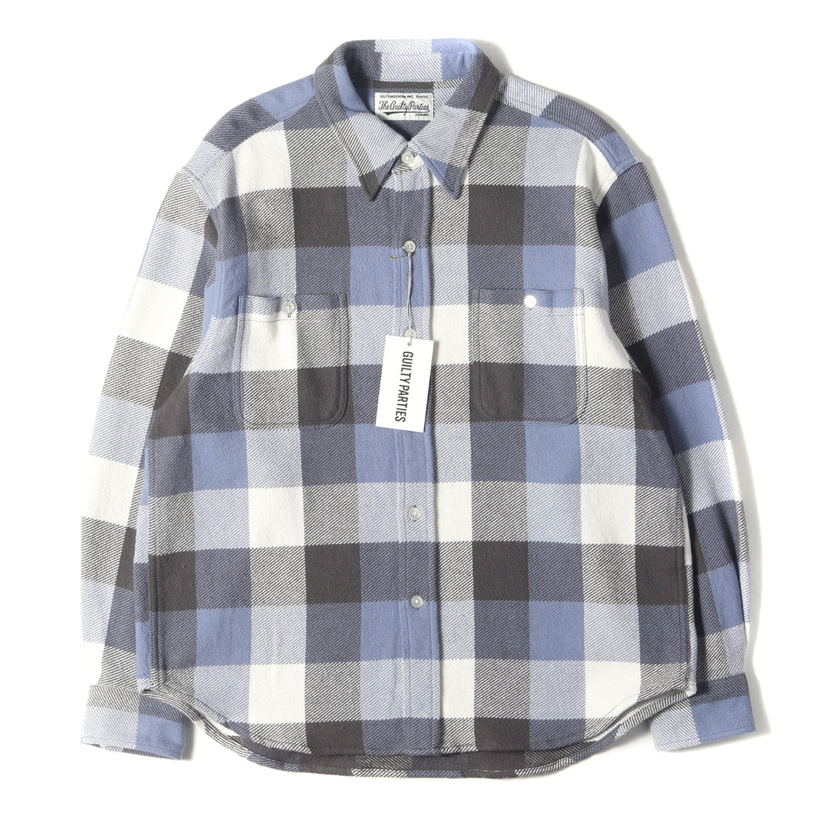 24SS ヘビー チェック フランネルシャツ(FLANNEL REGULAR COLLAR SHIRT)