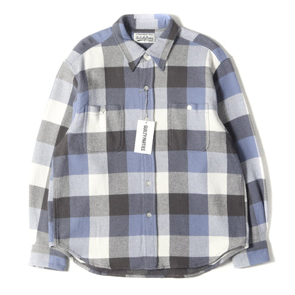 24SS ヘビー チェック フランネルシャツ(FLANNEL REGULAR COLLAR SHIRT)