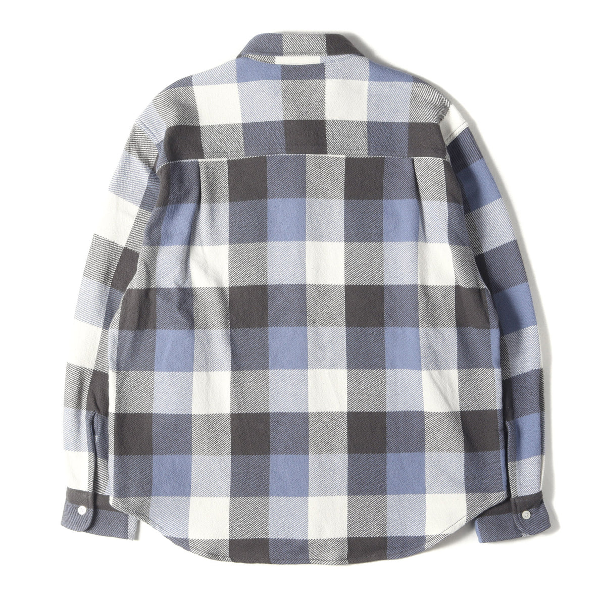 24SS ヘビー チェック フランネルシャツ(FLANNEL REGULAR COLLAR SHIRT)