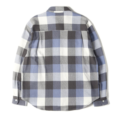 24SS ヘビー チェック フランネルシャツ(FLANNEL REGULAR COLLAR SHIRT)