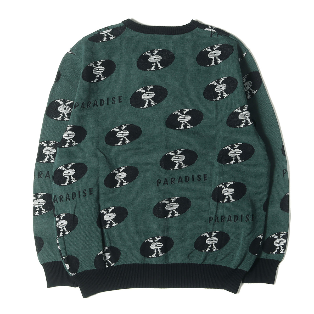 24SS レコード柄 コットンニット カーディガン(JACQUARD CARDIGAN)