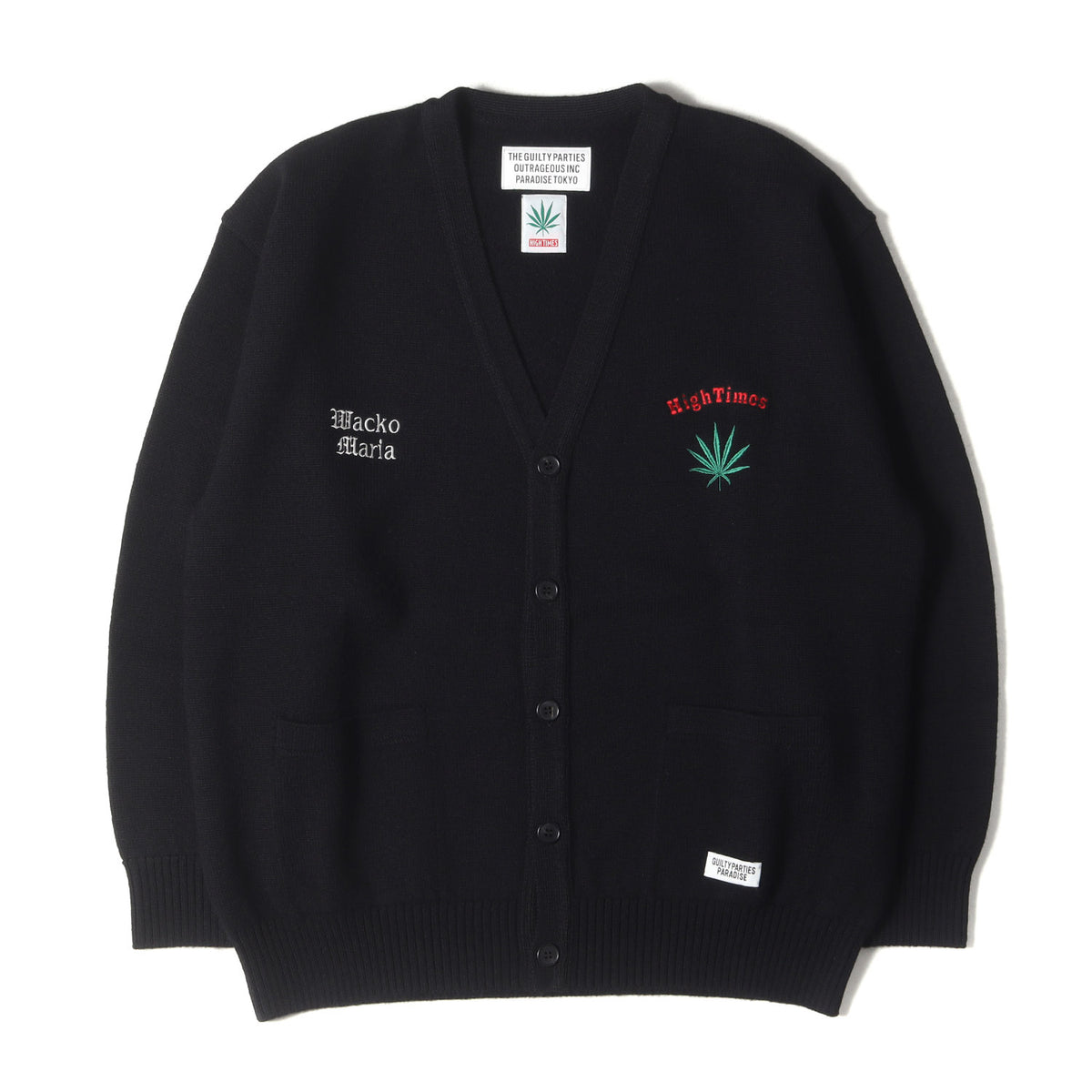 24SS ×HIGH TIMES ウールニット カーディガン(CLASSIC KNIT CARDIGAN)