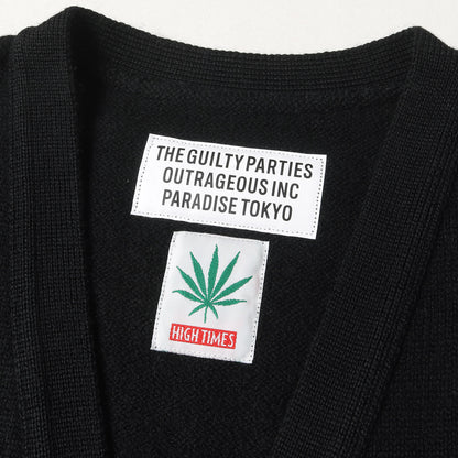 24SS ×HIGH TIMES ウールニット カーディガン(CLASSIC KNIT CARDIGAN)