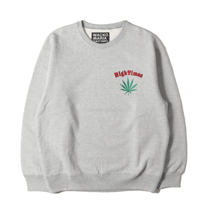 24SS ×HIGH TIMES クルーネック ヘビー スウェット(HEAVY WEIGHT CREW NECK SWEAT SHIRT)