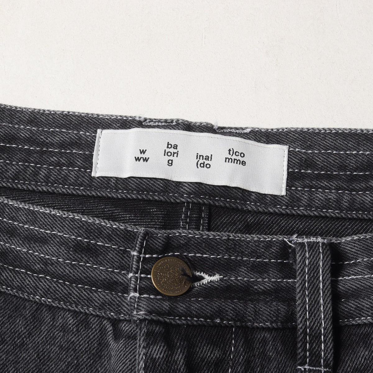 24AW ウォッシュ加工 ワイド ペインター デニムパンツ(LOOSE FIT DENIM WORK PANT)