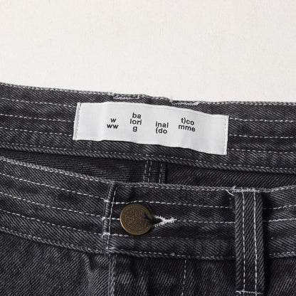24AW ウォッシュ加工 ワイド ペインター デニムパンツ(LOOSE FIT DENIM WORK PANT)