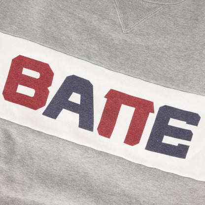 BAPE パネルロゴ クルーネック スウェット