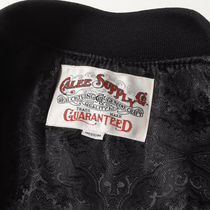 22AW リボン総柄 ベルベット 中綿 ジャケット(Vintage type original ribbon pattern velvet jacket)