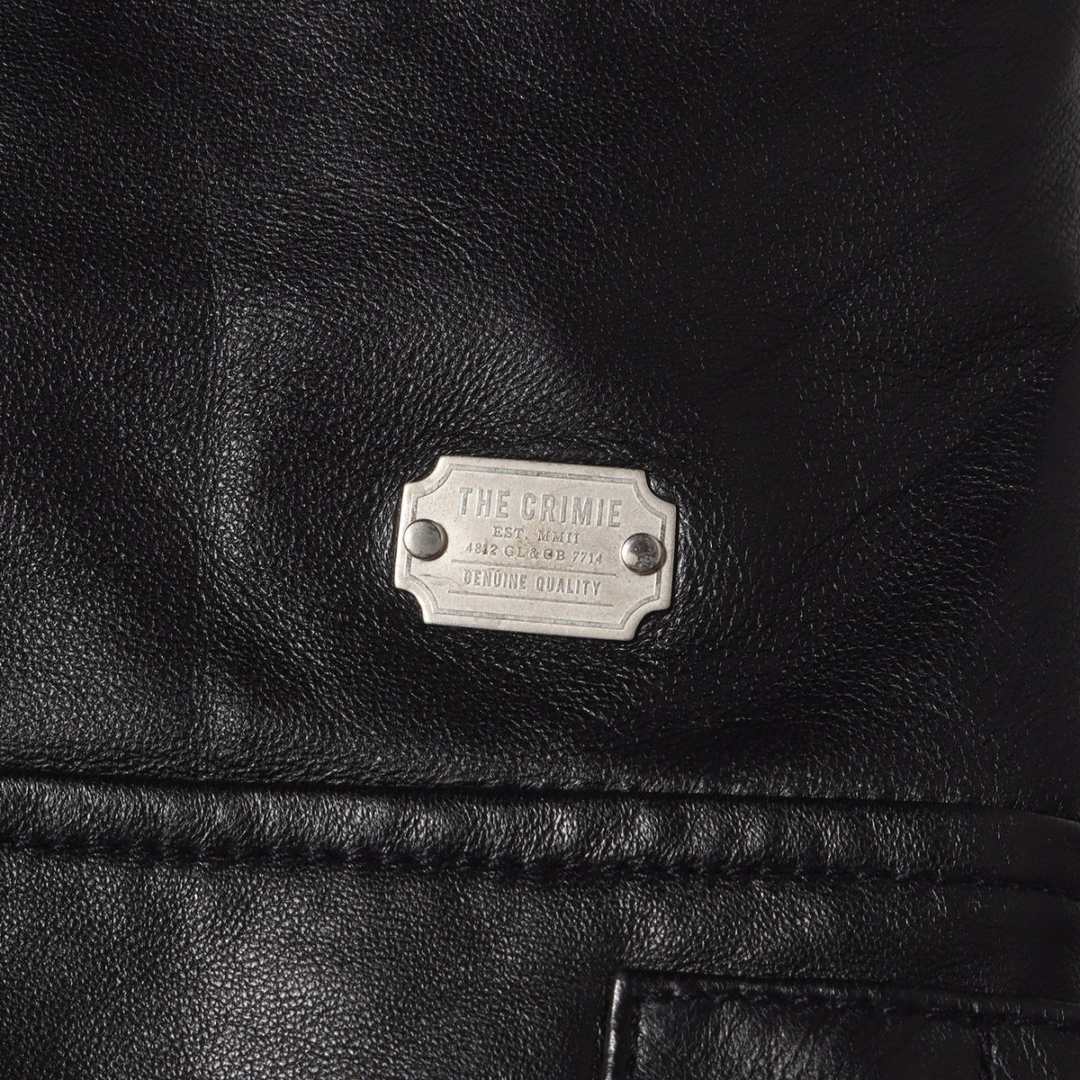 ラムスキンレザー セミダブル ライダースジャケット(LAMB LEATHER SEMI W RIDERS JACKET)