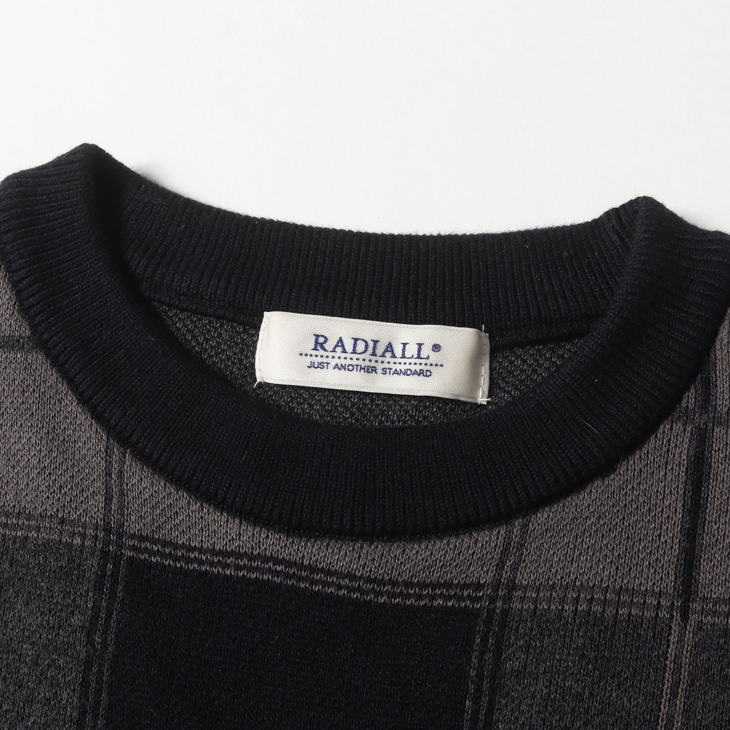 24SS チェック 半袖 コットンニット(CREW NECK SWEATER S/S)