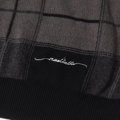 24SS チェック 半袖 コットンニット(CREW NECK SWEATER S/S)