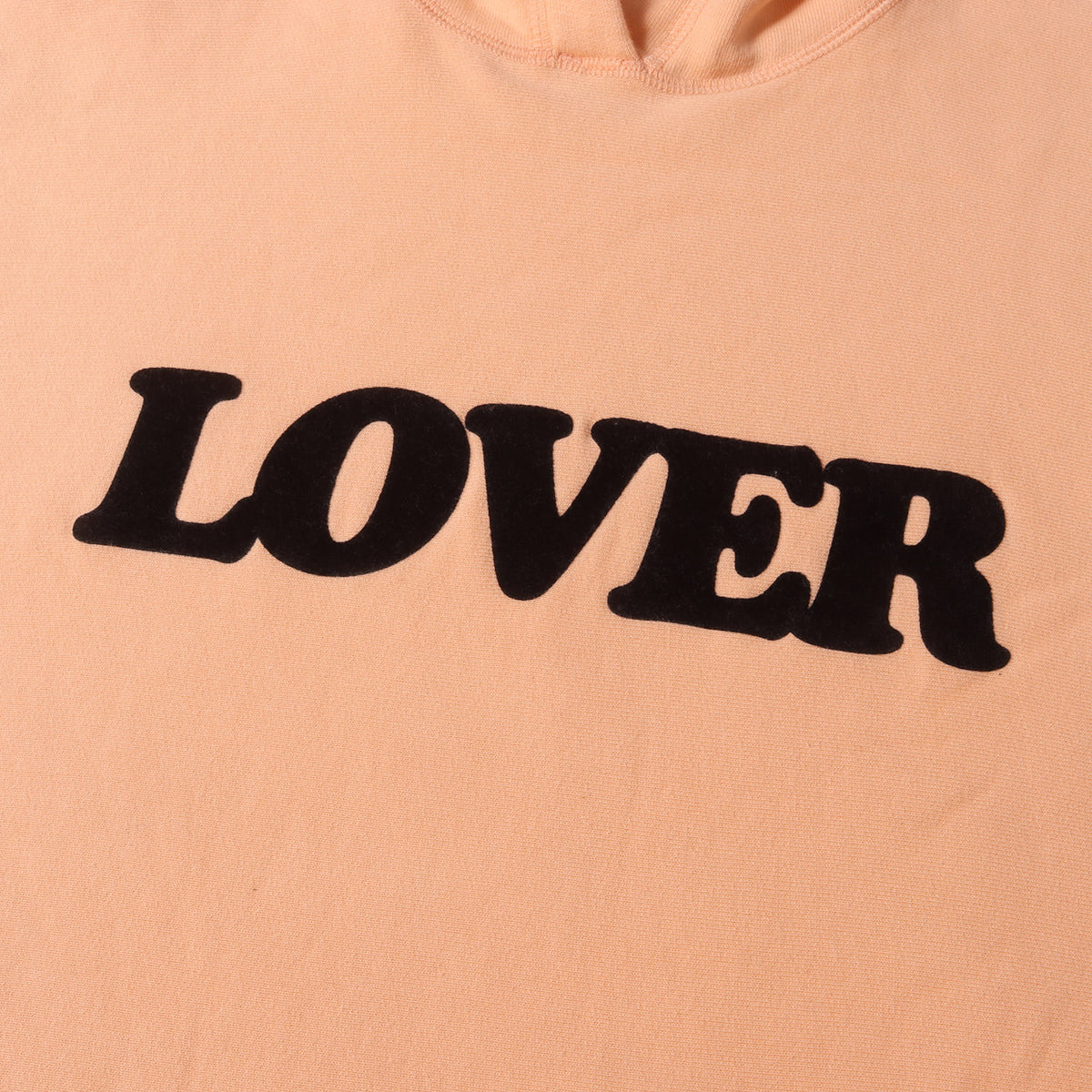 フロッキープリント スウェット パーカー(Lover Pullover Hood)
